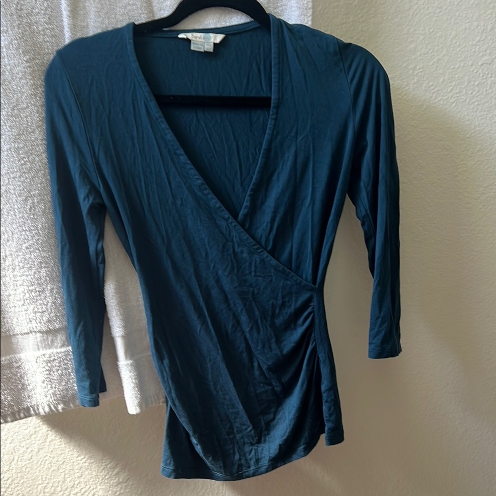 Teal Wrap Top Boden - Picture 5 of 5